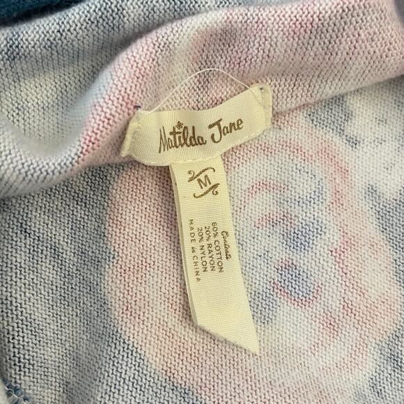 Matilda Jane Cozy Days Cardigan Wrap Sweater Top Floral - Size Women's Medium - Picture 2 of 7